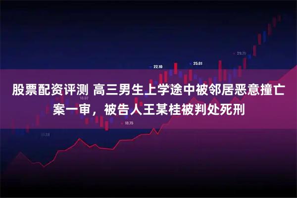 股票配资评测 高三男生上学途中被邻居恶意撞亡案一审，被告人王某桂被判处死刑